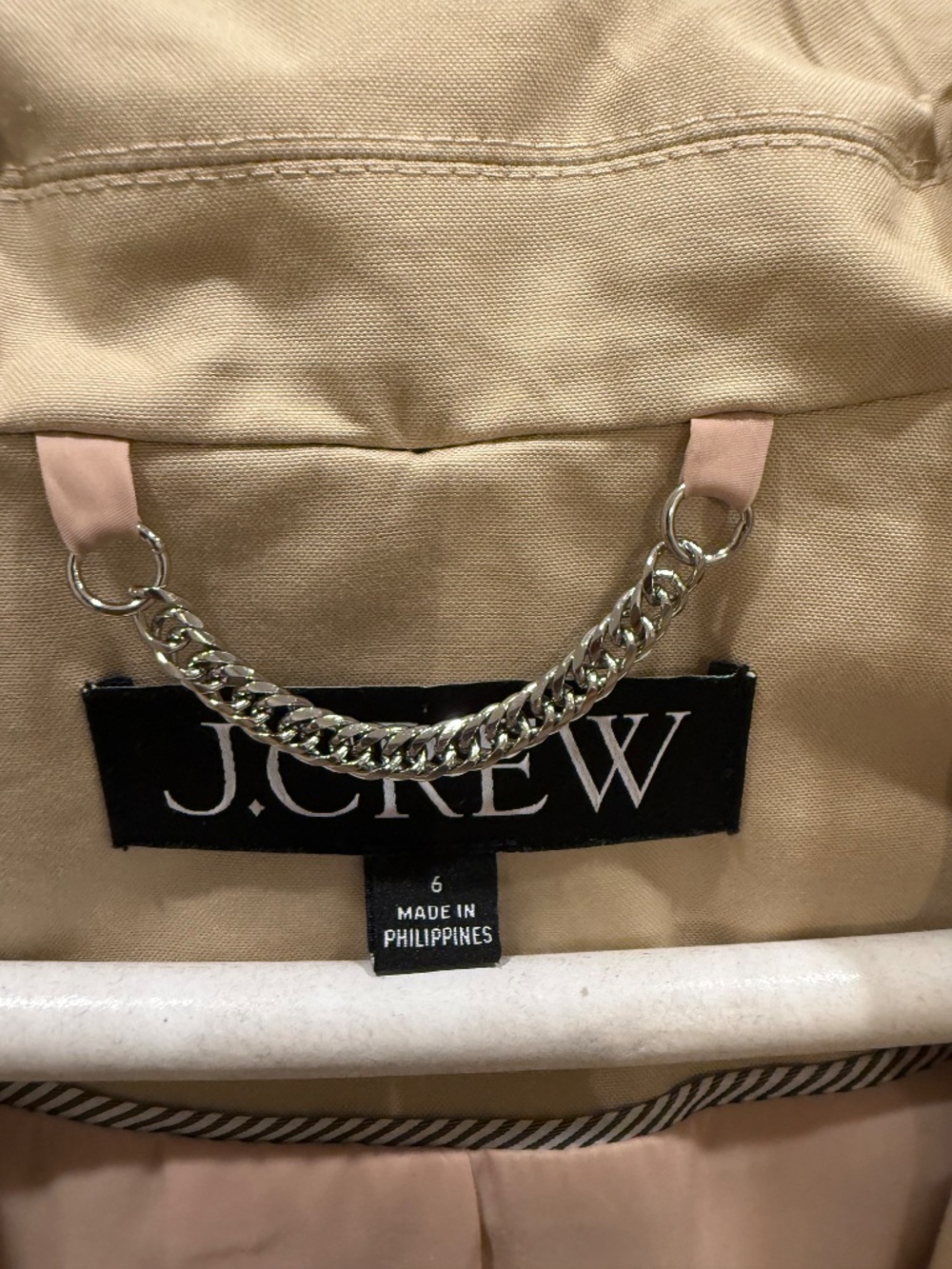 J Crew Icon Trench Coat - size 6 - Picture 6 of 9